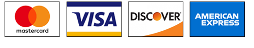 MasterCard, VISA, Discover, American Express