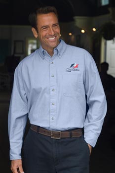 From Vantage Apparel (asi/93390), this 100% cotton chambray shirt may look like denim, but its lighter weight makes it a great choice for summer.