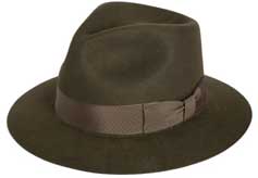 From Philadelphia Rapid Transit (asi/77945), the Wool Felt Pinched Fedora (9949) is just one of many hat styles growing in popularity. Expect particular interest in this style with the debut of the latest Indiana Jones film, The Kingdom of the Crystal Skull, in May.