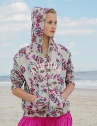 From MV Sport/Weatherproof (asi/68318), the new mulberry women's hoodie (W180) sports a hot new floral print that's sure to grab end-user attention.