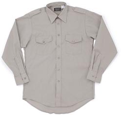 From MLF Sales (asi/68264), this shirt (1260), with working epaulets, is made from a polyester-cotton poplin blend.
