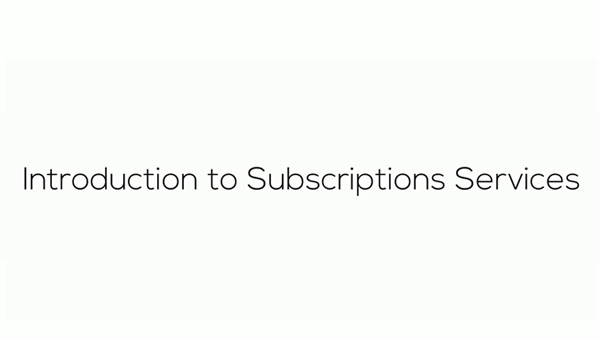 Subscriptions Services