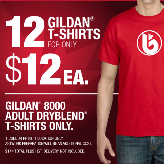 12 Gildan T-shirts