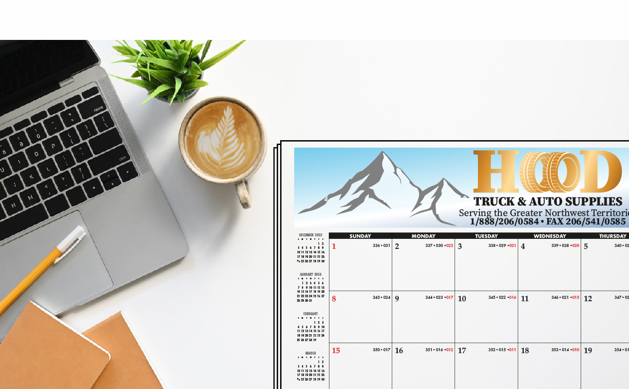 desk calendar