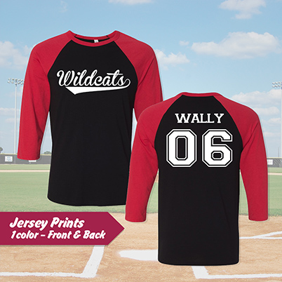 Jersey Tee (2-side, 1-color)