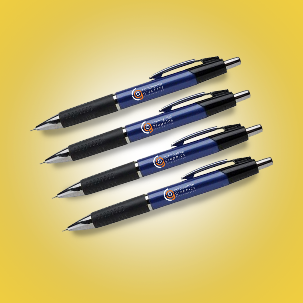 4 navy pens