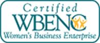 Certified WBENC Women's Business Enterprise badge