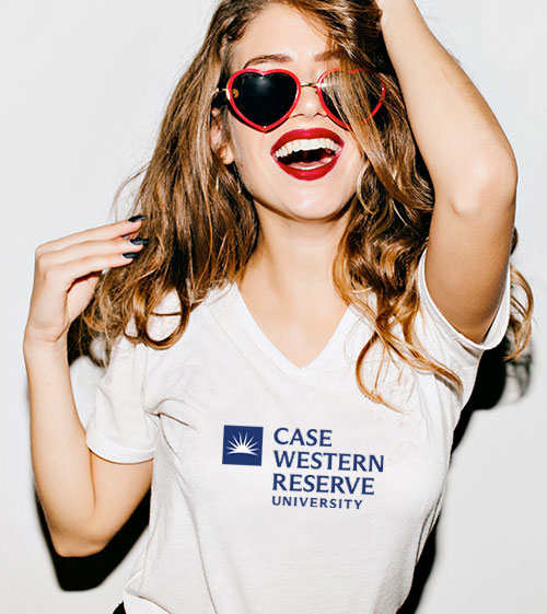 women wearing a white tshirt