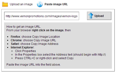 How to upload a logo