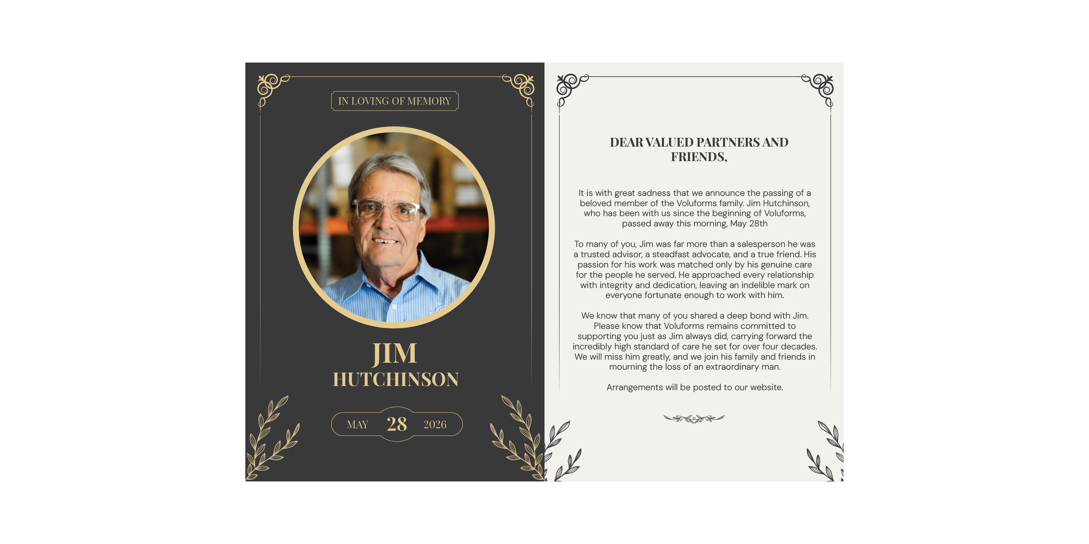 In loving memory of Jim Hutchinson
