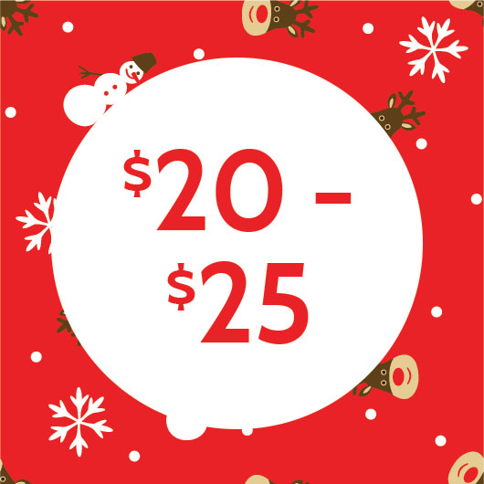 Holiday $20-$25