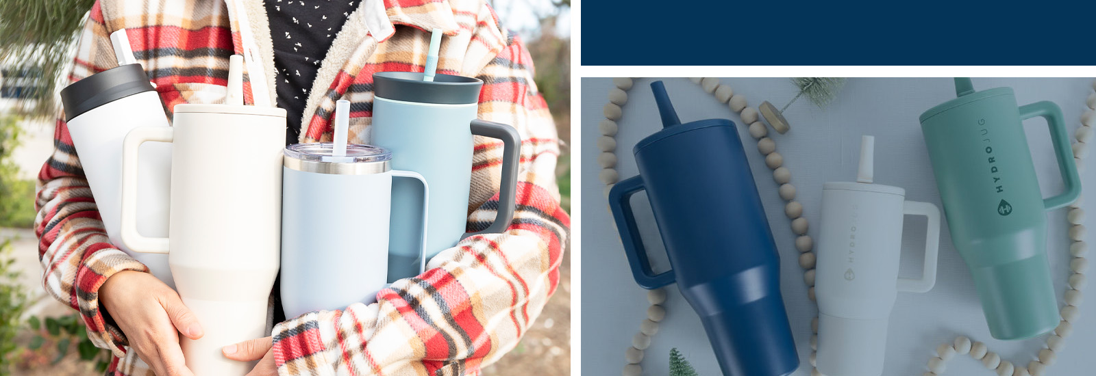 logoed tumblers and drinkware