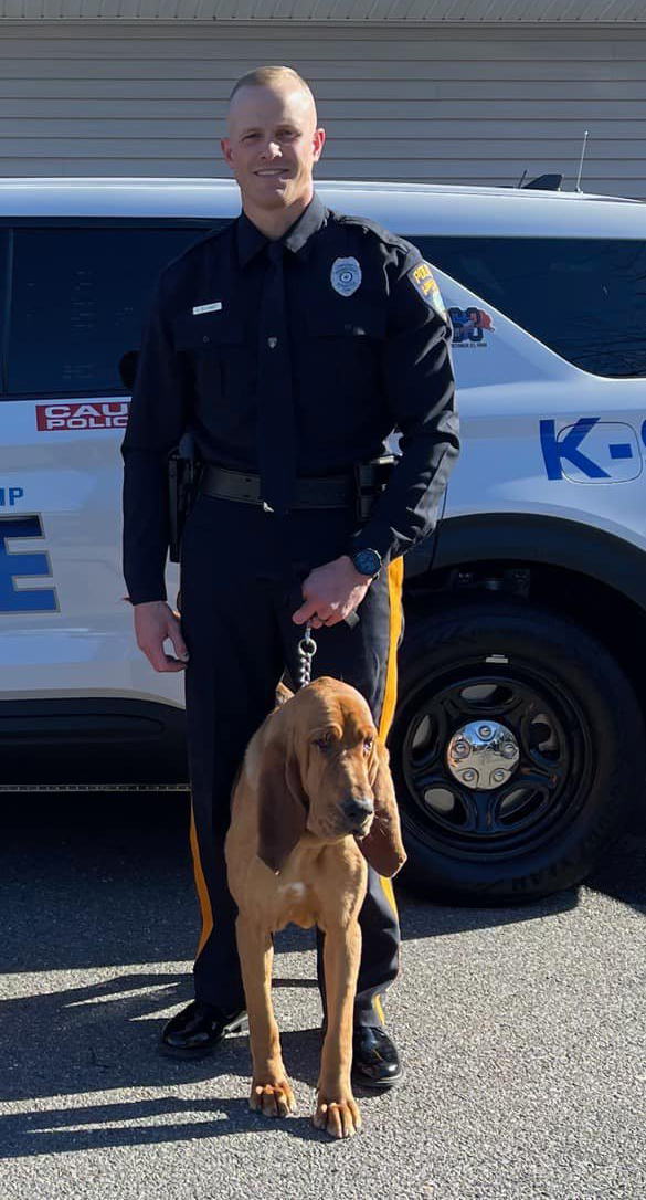 K-9 Kimber and handler Ptl. Austin Schmidt