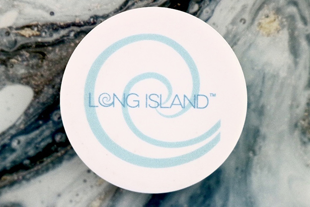 PopSocket with Discover Long Island's signature wave graphic.