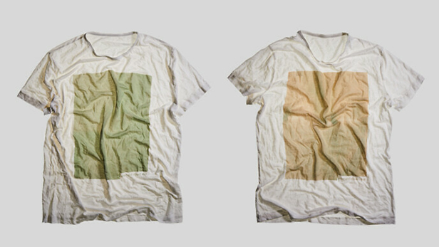 Green engineering T-shirt print. Photo from Vollebak.