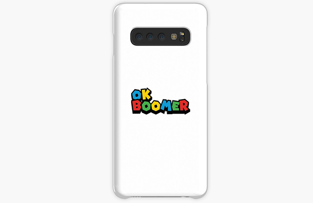 OK Boomer phone case available on Redbubble.