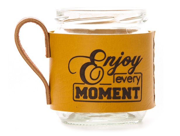 glass jar mug