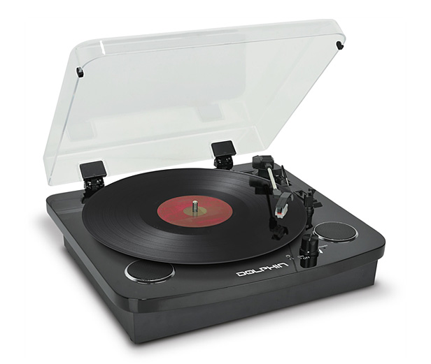 Dolphin Retro Record Player with Bluetooth