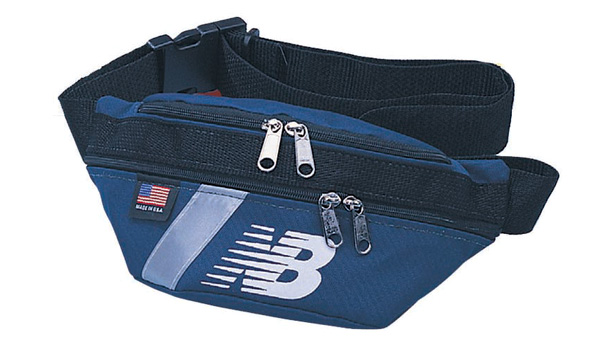 promotional waist pack with a reflective strip