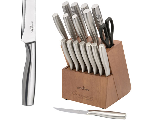 18-piece stainless-steel knife set