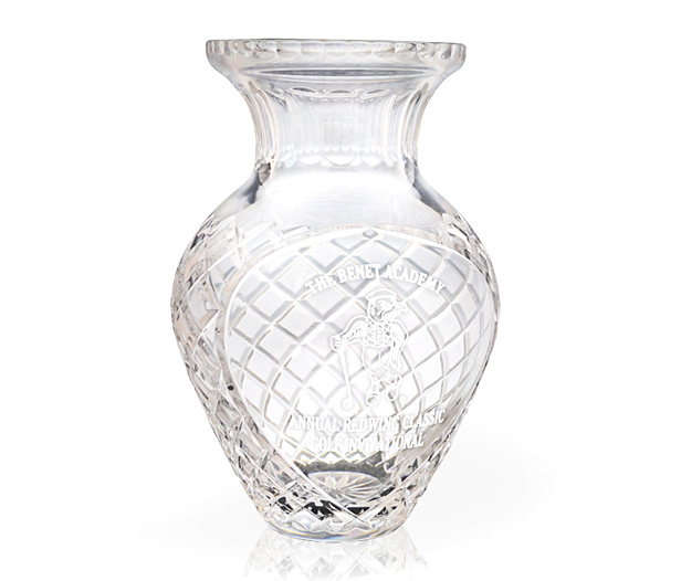 Stargard cut crystal vase