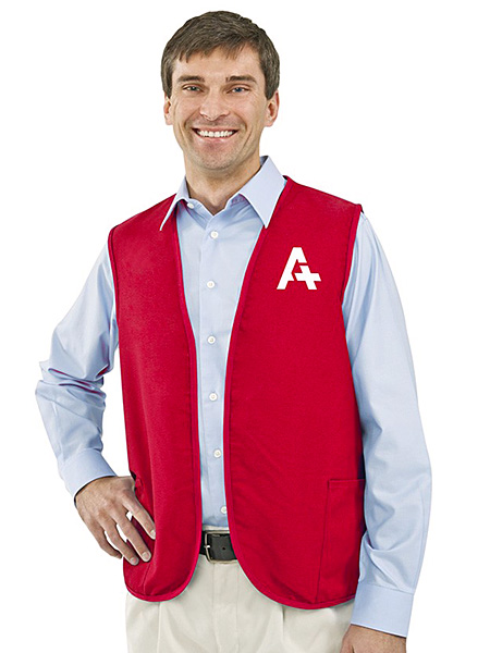 non-button two-pocket unisex vest