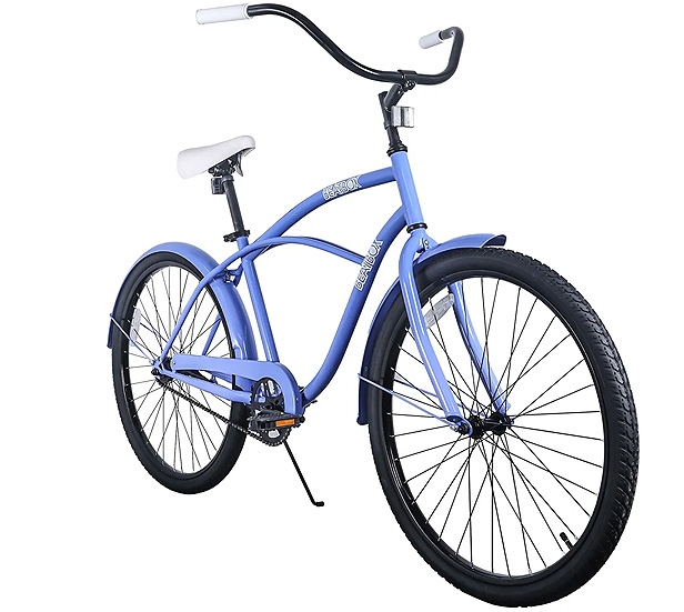 single-speed classic beach cruiser bicycle