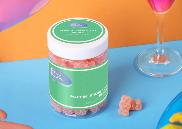 prosecco-flavored gummy bears