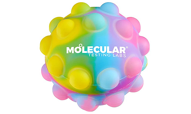 dimpled push-pop stress ball