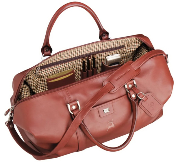 leather weekender duffel bag